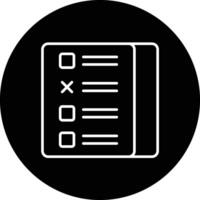 icono de vector de examen