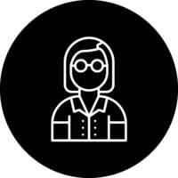 Female Professor Vector Icon