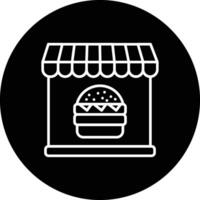 Burger Shop Vector Icon