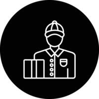 Delivery Man Vector Icon