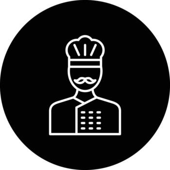 icono de vector de chef