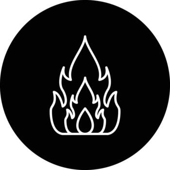 icono de vector de fuego