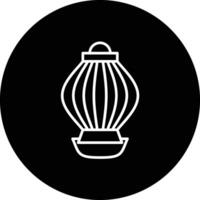 Red Paper Lantern Vector Icon