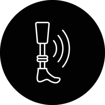 Smart Prosthesis Vector Icon