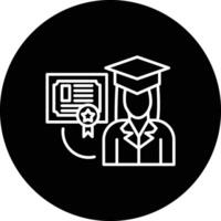 Receiving Diploma Vector Icon