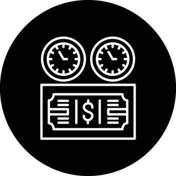 Time Based Payment Vector Icon