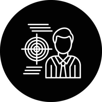 Goal Oriented Vector Icon