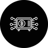 cripto bóveda vector icono