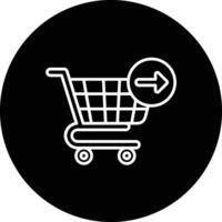 Seguir compras vector icono