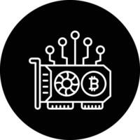 GPU Mining Vector Icon