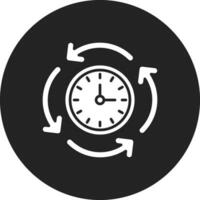 Round The Clock Vector Icon