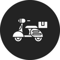 Delivery On Bike Vector Icon