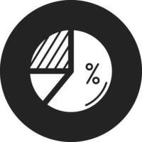 icono de vector de gráfico circular