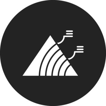 Ternary Contour Plot Vector Icon