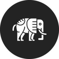 Circus Elephant Vector Icon