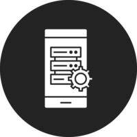 Smartphone Database Vector Icon