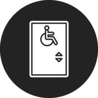 Wheelchair Lift Vector Icon