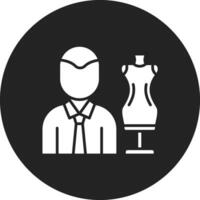 Moda diseñador masculino vector icono