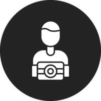 fotógrafo masculino vector icono