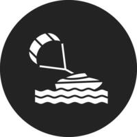 parasailing vector icono