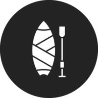 Paddleboarding Vector Icon