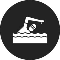 icono de vector de natación