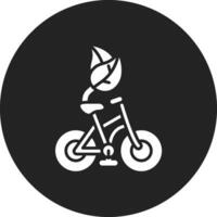 montando bicicleta vector icono