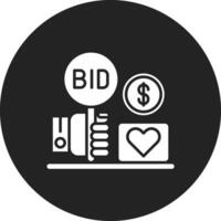 Charity Auction Vector Icon