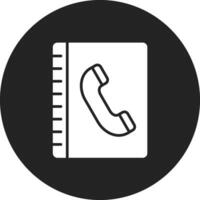 icono de vector de libreta de telefono