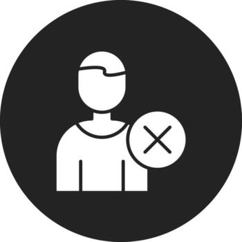 Eliminar usuario vector icono