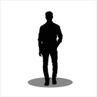 Men silhouette vector