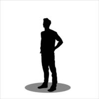 Men silhouette vector