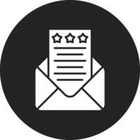 correo realimentación vector icono