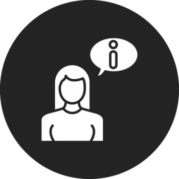 icono de vector de información