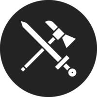 Axe And Sword Vector Icon