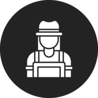 Farmer Female Vector Icon