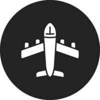 icono de vector de avión