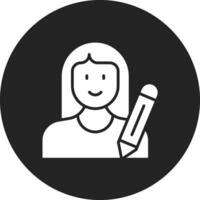 Writer Female Vector Icon