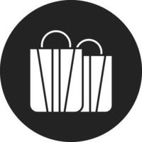 icono de vector de bolsas de compras