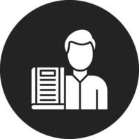 Library Man Vector Icon