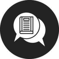 Library Chat Vector Icon