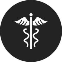 icono de vector de caduceo