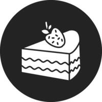 Strawaberry Cake Vector Icon