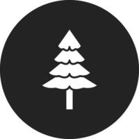 icono de vector de árbol de pino