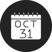 icono de vector de 31 de octubre