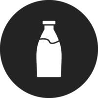 icono de vector de botella de leche