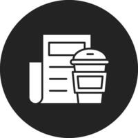 Coffee Newspaper Vector Icon