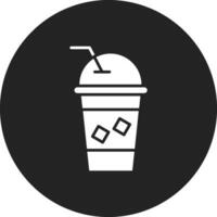 icono de vector de café helado