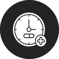 Medical Clock Vector Icon