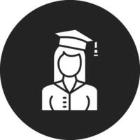 Graduated Lady Vector Icon